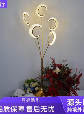 新款5头菱面路引灯场地节日氛围布置道具婚庆装饰路引灯铁艺摆件