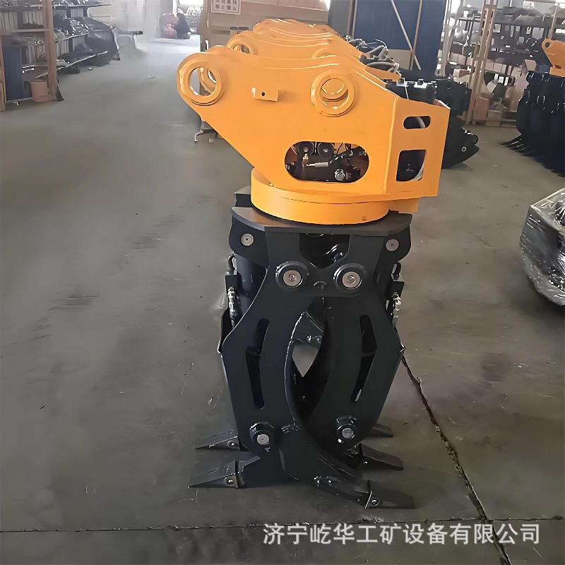 石厂家供 挖掘MUN机液压度抓木器 360旋转机械抱抓 应双缸抓器