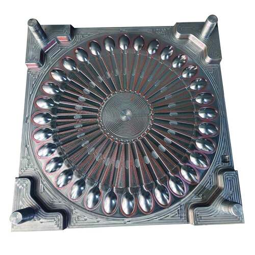 注塑模具刀叉勺模具一模多腔塑料餐具模具