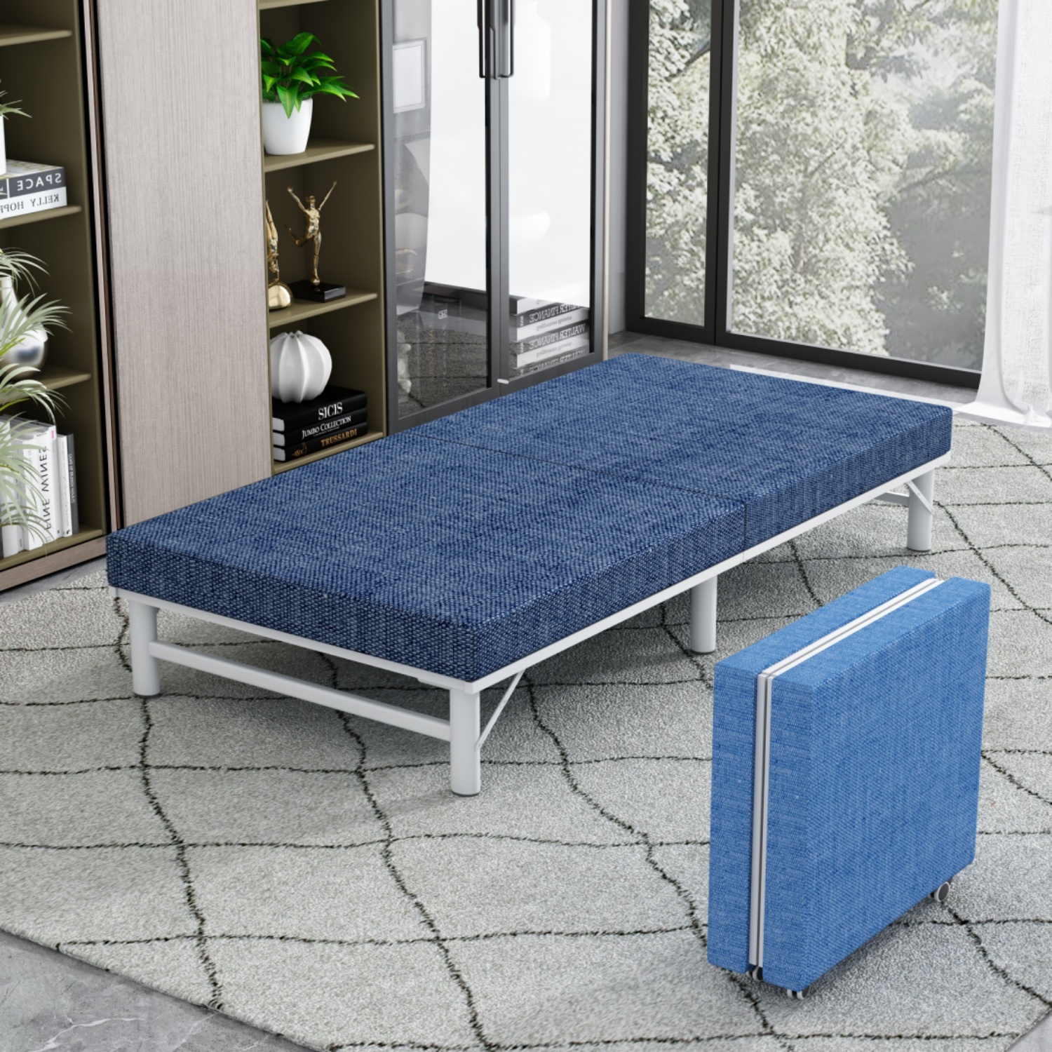 家用亚麻折叠床成人单人床午休床