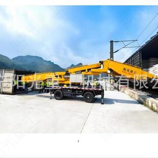 多功能火车装卸机液压伸缩旋转可进入火车车厢货场站台运输粮食机