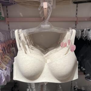 6IXTY8IGHT 68夏天薄款无钢圈内衣女大胸显小舒适棉文胸罩BR13008