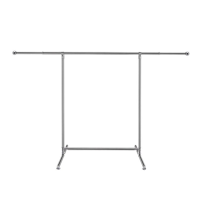 不锈钢单杆晾衣架折叠伸缩式晒衣架室内外落地衣架家用阳台晾衣杆