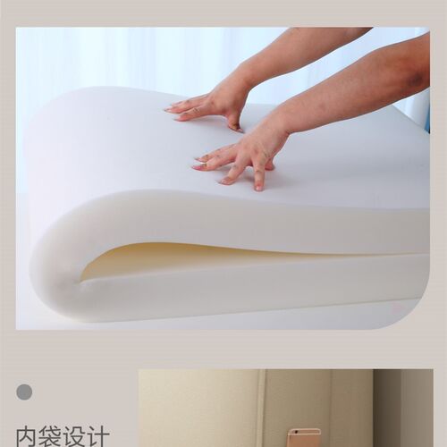 科技布床软包靠背榻榻粘靠垫卧室枕款大靠背舒适