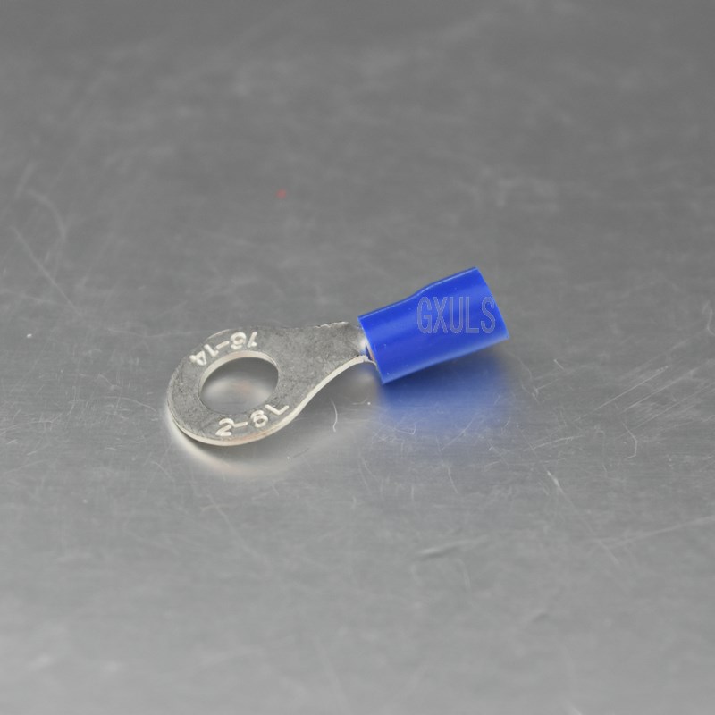 OT线鼻子 R2-L紫铜圆形预绝缘端头 冷压接线端子1个 圆型线耳