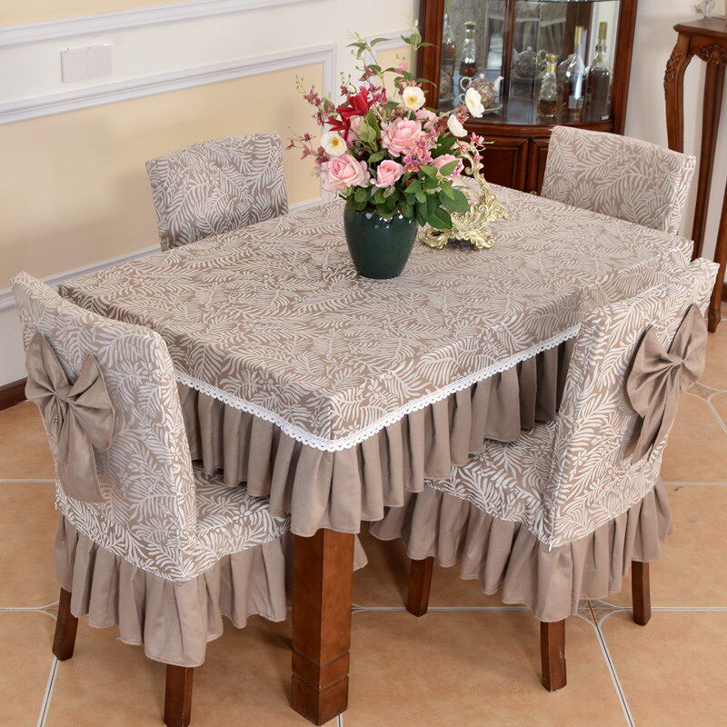 现代圆桌收缩椭圆形餐桌布台布布艺家用咖啡长方形茶几布定制