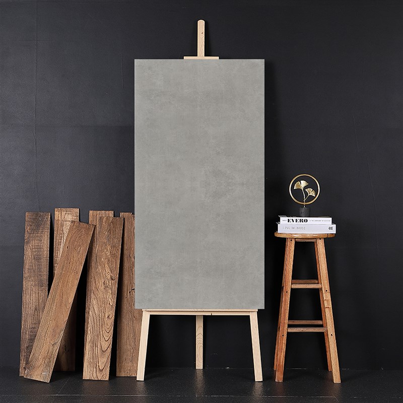 灰色瓷砖00X00客厅地砖大板水泥灰仿古地砖哑光防滑现代风格