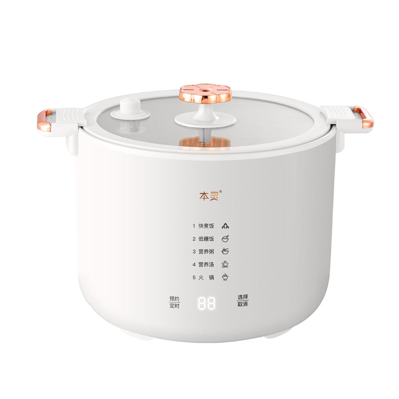 迷你微压电饭煲2人 家用小型智能多功能煮粥煲汤锅沥米饭电饭锅
