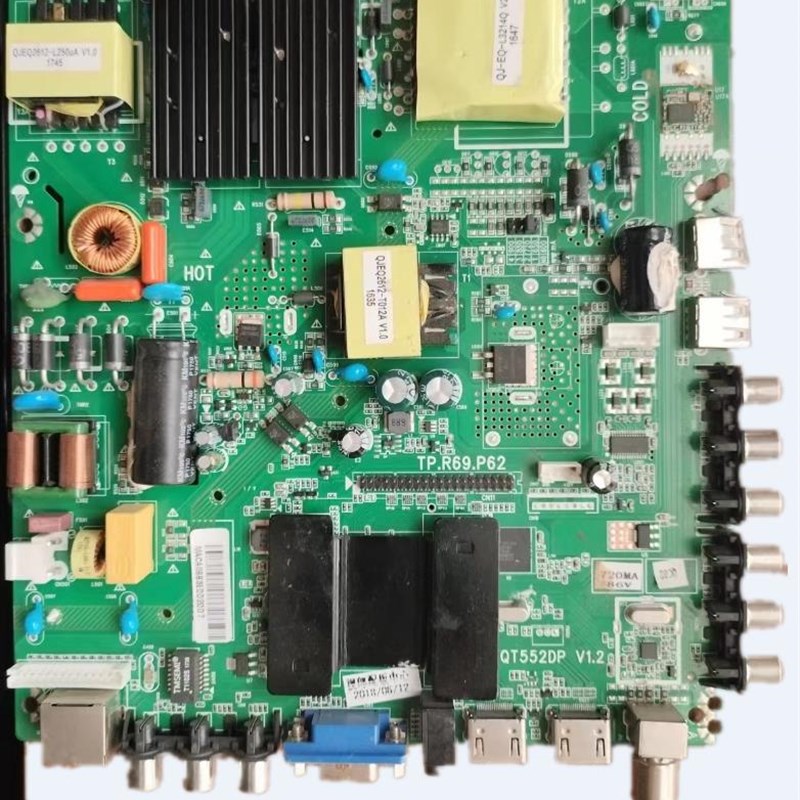 原装安卓主板TP.MS628.PC821/TP.R69.P62/QT552DP V1.2送遥控
