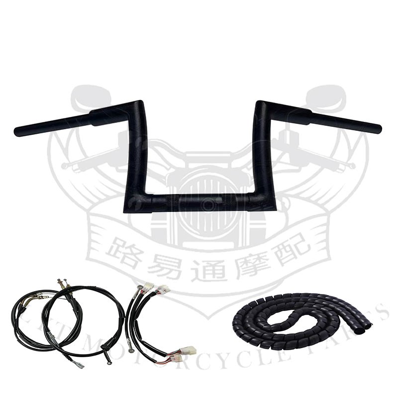 适用于大韩轻骑GV300改装车把 改装复古龙头把哈雷改装方向把手把