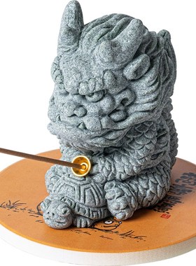 创意龙龟钓鱼线香插香托香器香道茶宠摆件鱼缸盆栽造景桌面装饰品