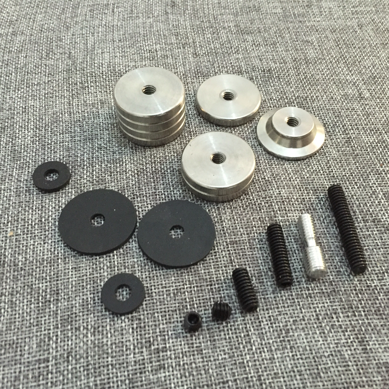 弓21配重 多尼克配重 不锈钢配重  减震杆黄铜配重 带螺钉胶垫