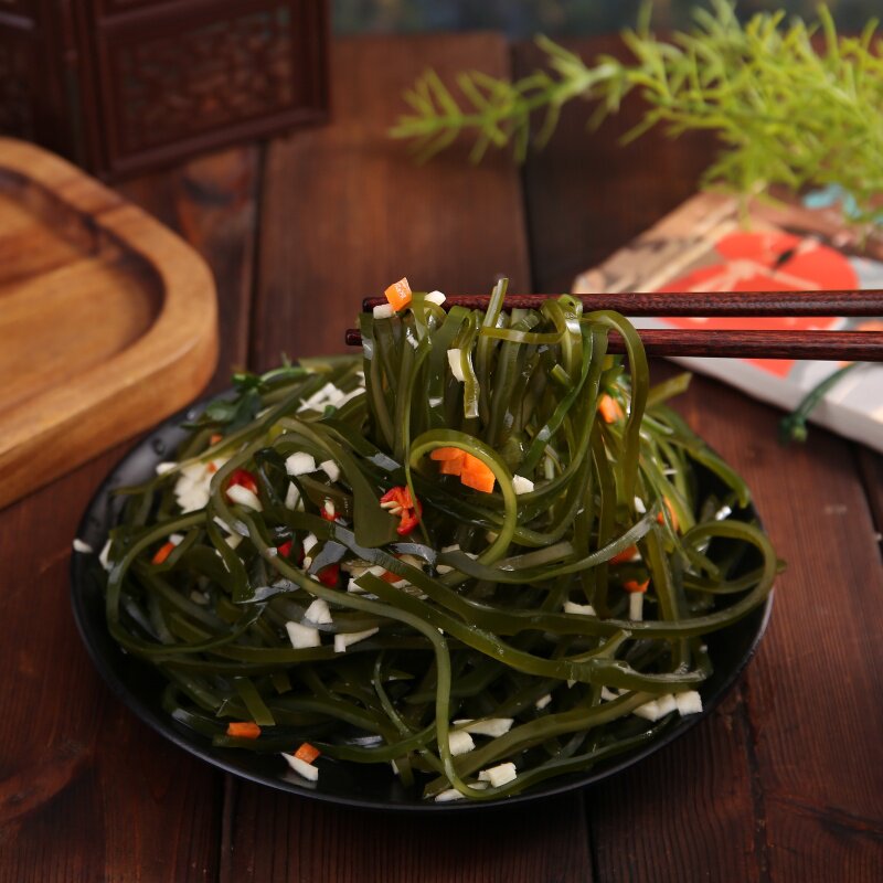 压缩海带丝圆饼一片泡出一盘菜图片
