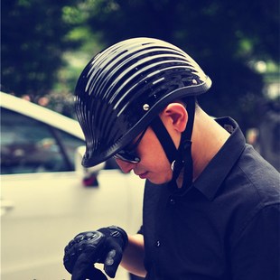 汤普森 巡航复古半盔 小盔体瓢盔  混乱之子半盔非机车安全帽