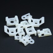 马鞍形扎带固定座 理线器螺丝座线夹电线电缆线固定座扎带定位捆