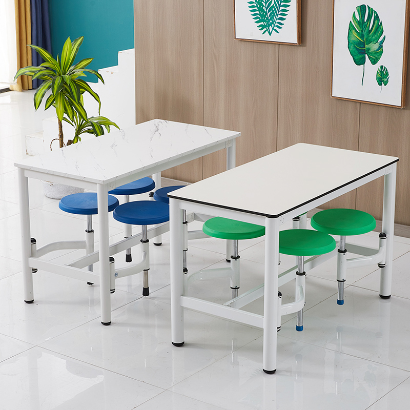 食堂餐桌椅学校饭堂连体餐桌工人员工人人位工地食堂餐桌椅