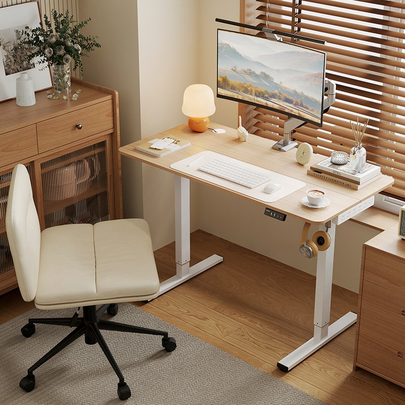 乐歌E1/E1-N智能电动升降桌办公电脑桌学习桌小户型家用写字桌