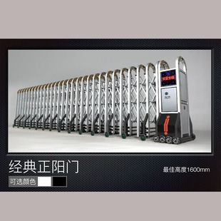 九竹经典电动门正阳门工地屏风电动伸缩悬浮门别墅栅栏脸识别门