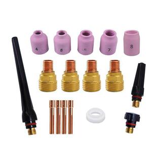 TIG焊枪耗材WP92025杯式气体透镜和夹头垫片后盖套件