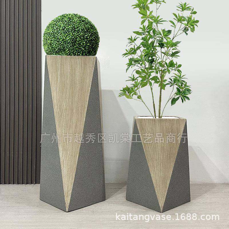 简约玻璃钢落地大花瓶八角瓶商场别墅样板间售楼部绿植花艺摆件,农机/农具/农膜,其它农用工具,淘宝优惠券,粉丝福利购,淘宝优惠卷