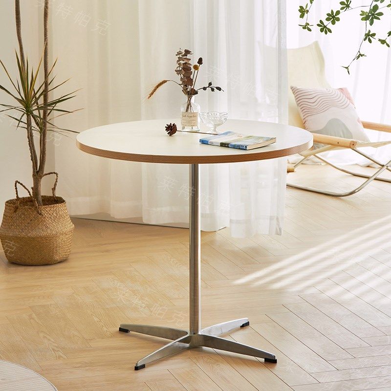 伊姆斯中古风家用小户型餐桌设计师咖啡办公洽谈圆桌咖啡桌,住宅家具,不锈钢/PVC餐桌,淘宝优惠券,粉丝福利购,淘宝优惠卷