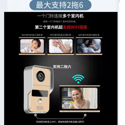 奥硕天视门铃对讲别墅门禁系统智能影片锁向通话