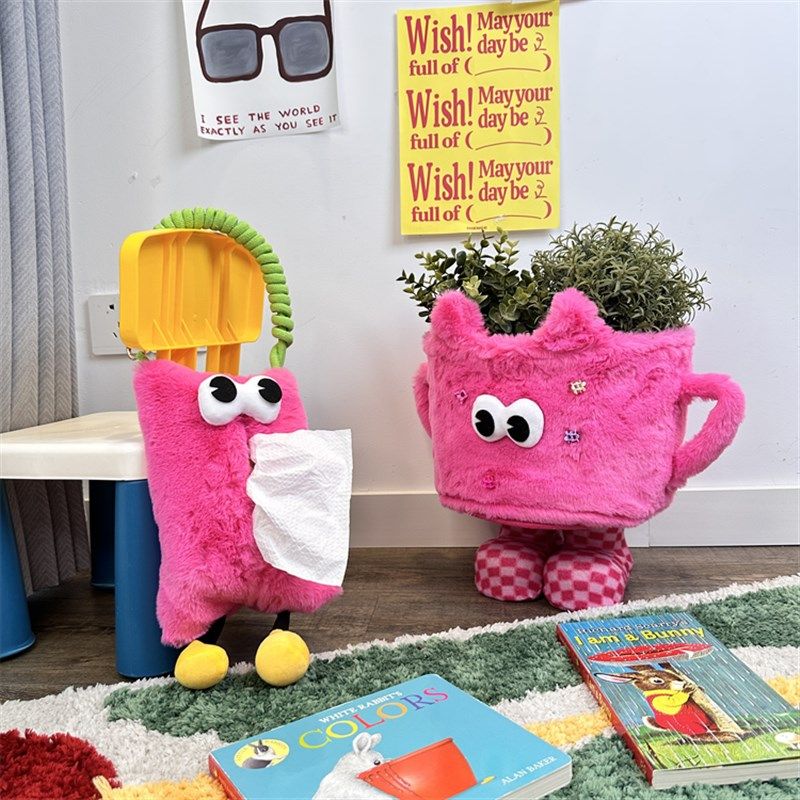 创意小怪兽纸巾袋客厅装饰卡通爱in抽取式纸巾家用,收纳整理,纸巾套,淘宝优惠券,粉丝福利购,淘宝优惠卷