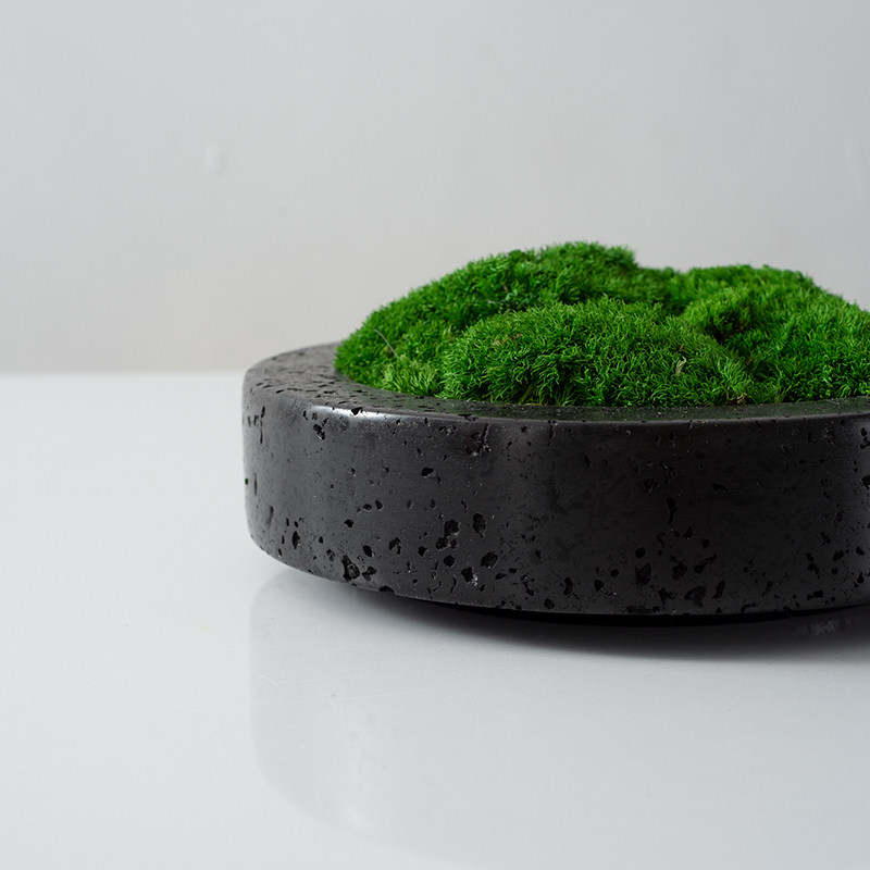 现代极简洞石苔藓客厅茶几角几装饰艺新侘寂风绿植摆设,家居饰品,仿真花/假花,淘宝优惠券,粉丝福利购,淘宝优惠卷