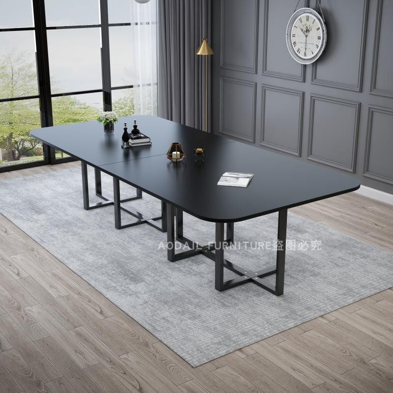 会议桌长桌办公桌现代长条桌员工培训工作台洽谈桌椅