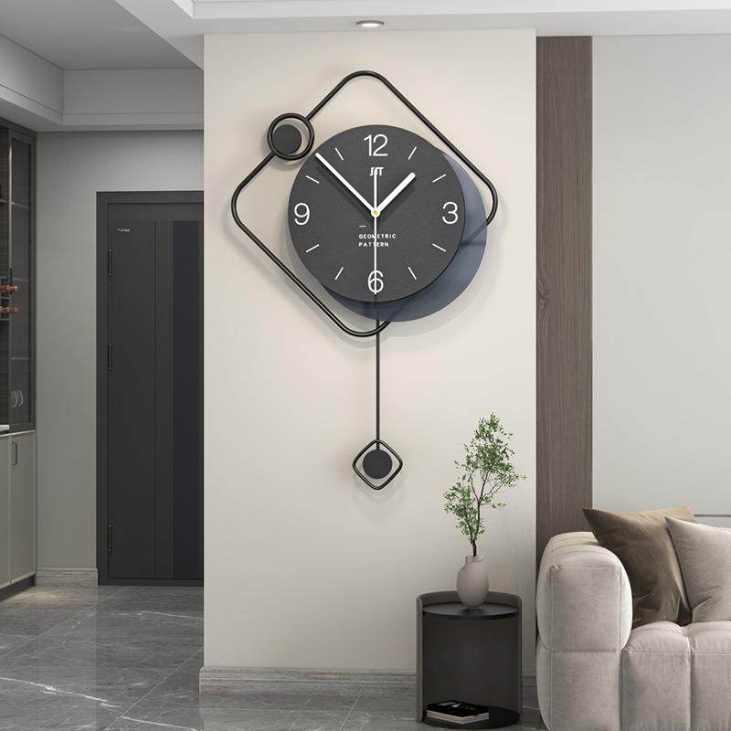现代简约艺术钟表客厅玄关背景装饰挂钟时尚个性创意时钟挂墙家用