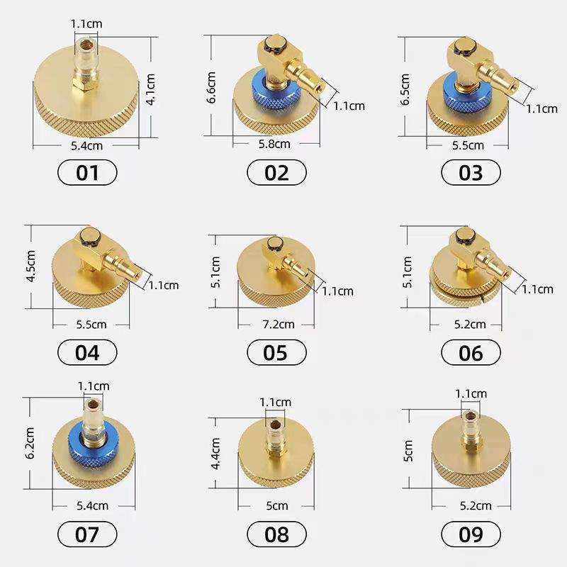 AUTOOL 汽车刹车油更换机专用接头制动液交换机接头汽修工具箱