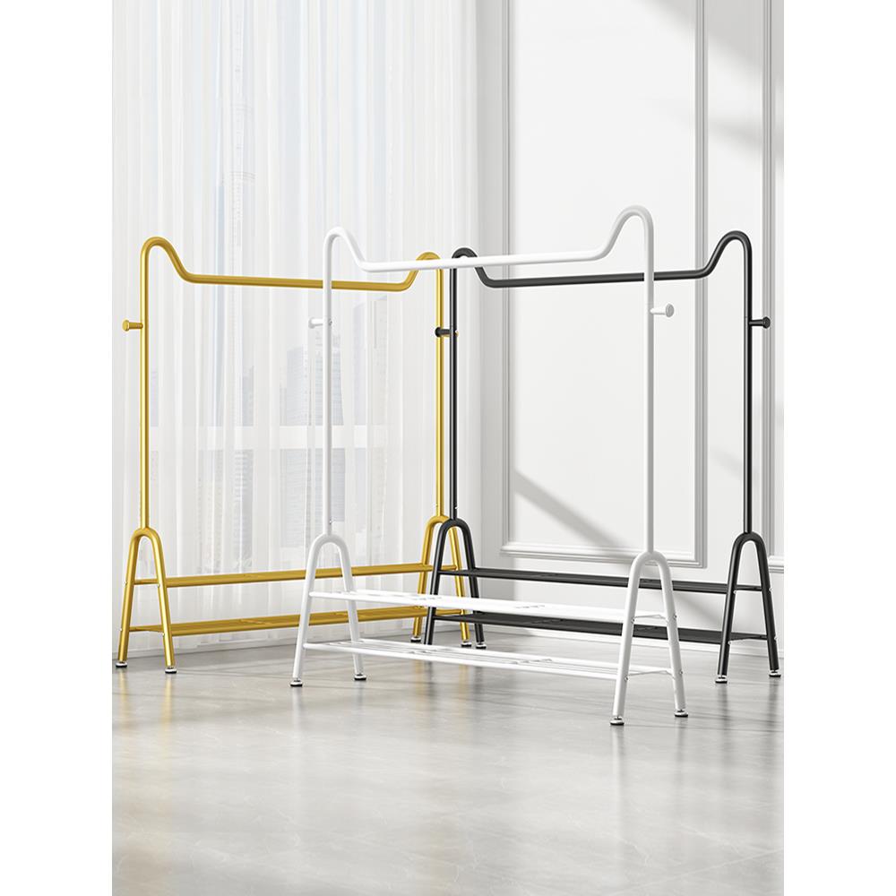 cs晾衣架落地家用学生宿舍折叠卧室内晒挂架子阳台置物简易凉衣服