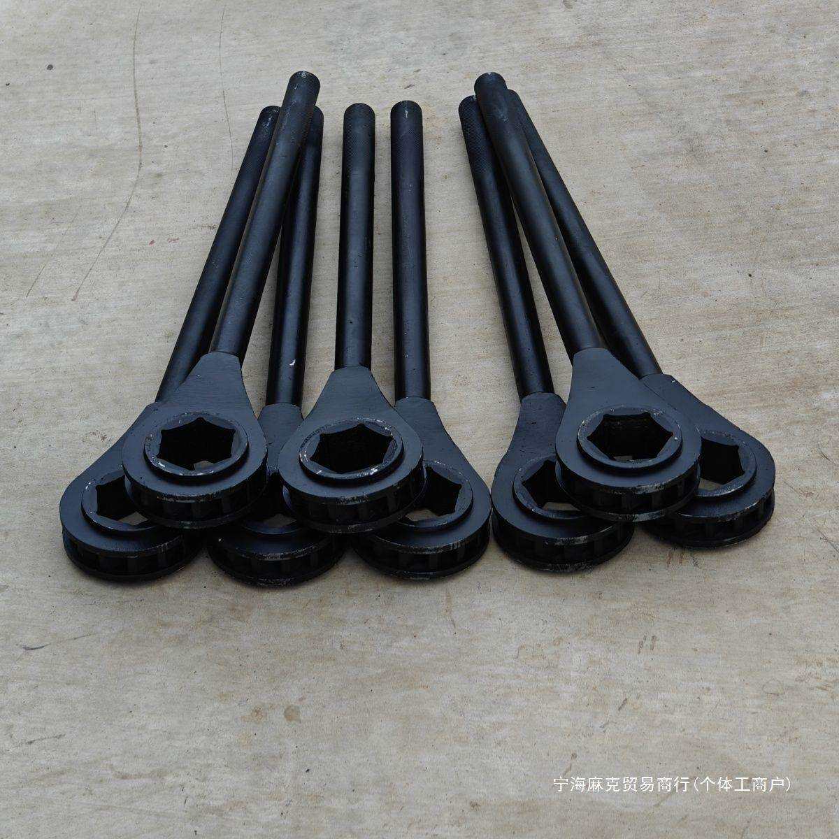 重型齿轮四方尖尾套筒快板棘轮扳手工具自动双头梅花快速双向板手