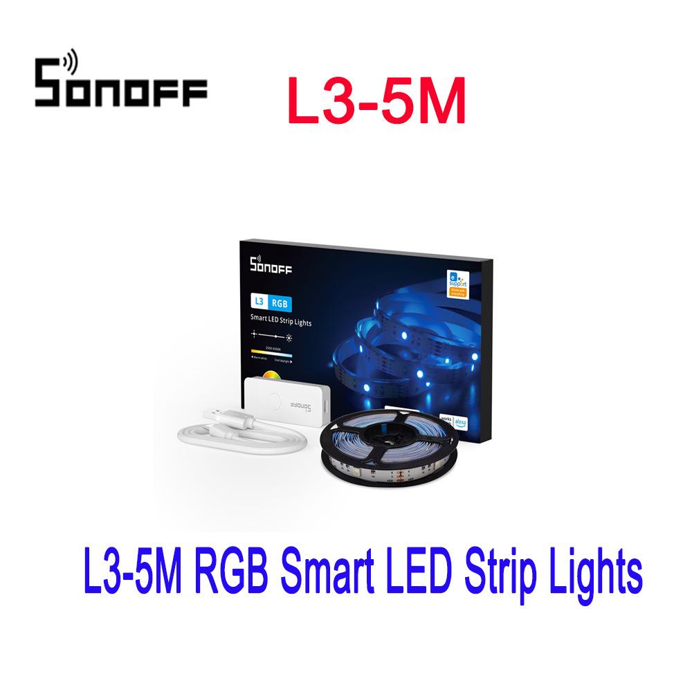 SONOFF L3-5M 智能室内灯带RGB氛围灯带易微联APP