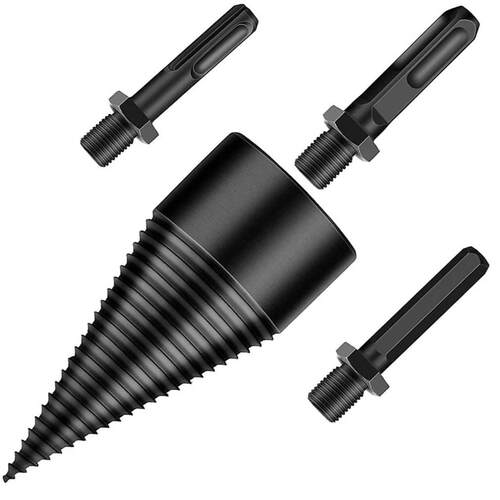 劈柴神器家用电锤电钻冲击4pcs42mm劈柴钻+3种柄