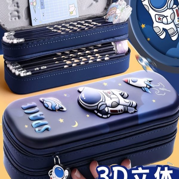 文具盒小学生用3D立体文具袋男孩子双层大容量铅笔盒2023新款幼儿