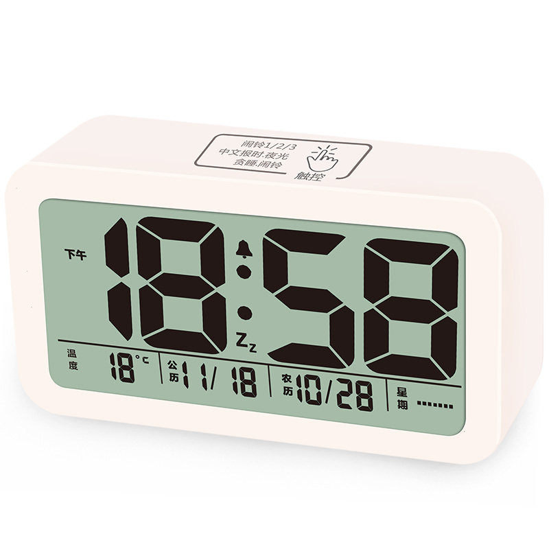 充电小闹钟表音乐铃声学生智能创意电子儿童时尚声音大