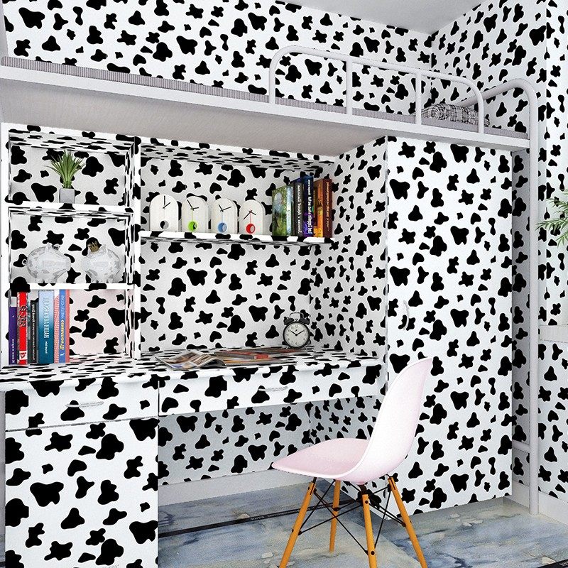 墙纸自粘爱温馨女男孩儿童房卧室中大学生宿舍翻新壁纸