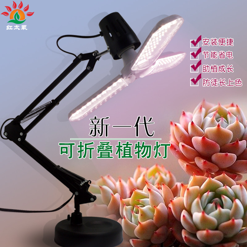 红太氧全光谱生长灯仿太阳光室内叶卉绿植多肉补光灯