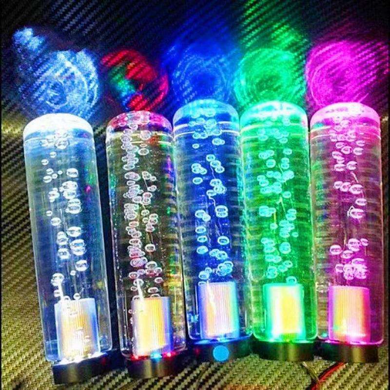 Y8N汽车水晶发光排挡头LED灯改装手动自动档把头个性加长排挡杆通