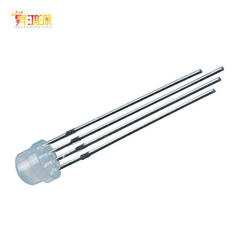 5mm草帽全彩灯珠F5RGB共阳共阴直插小功率四脚led音响专用高亮RGB