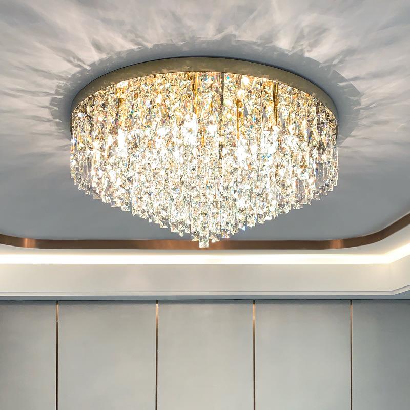 简欧水晶灯客厅灯欧式吸顶灯现代简约餐厅灯家用led卧室灯饰灯具