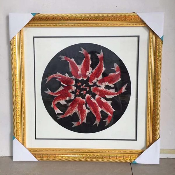 民族风刺绣挂画装饰画精品壁画客厅玄关组合挂画图片