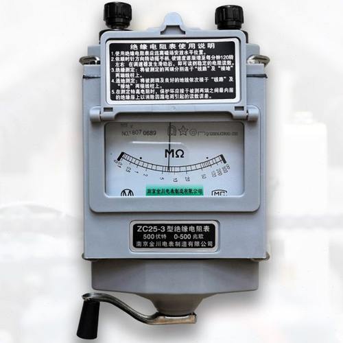 南京金川电工兆欧表zc25-3手摇摇表500v1000v2500v兆欧表绝缘电阻
