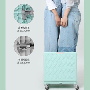 露禾购物车超市买菜车小推车结实车便携爬手拉车