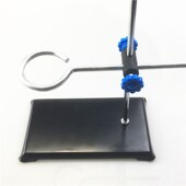 微型铁架台实验支架全0cm便携式 方座支架含十字夹子铁圈烧瓶夹