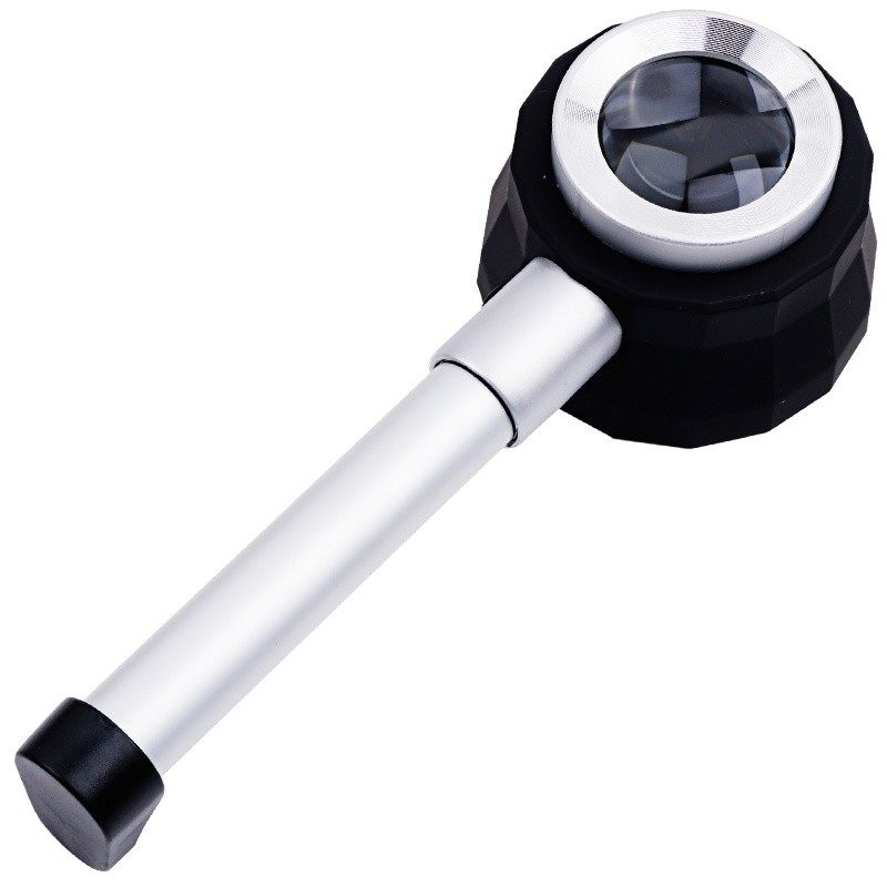 拜斯特高倍放大镜手持高带紫光灯鉴定老酒验烟专用紫砂壶古董