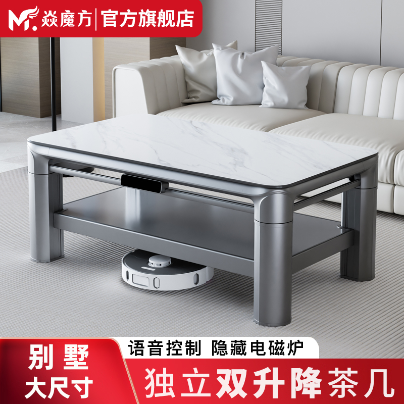 焱魔方202新款升降电暖桌取暖桌家用烤火桌茶几一体客厅电烤桌