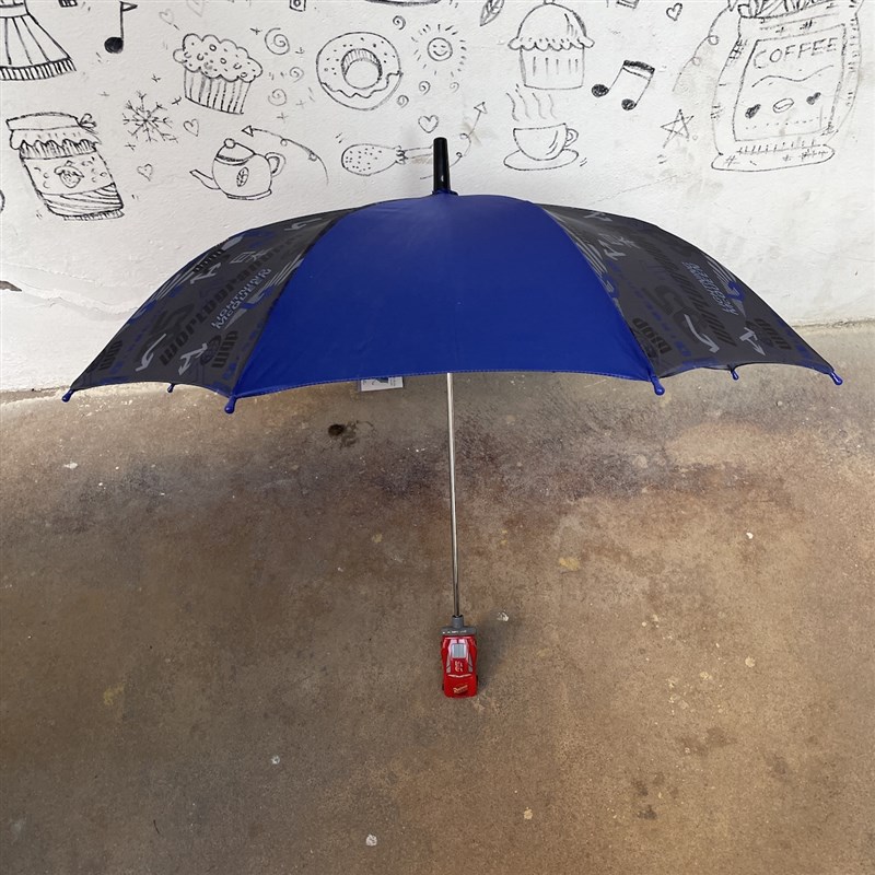 出国外小童用汽车伞柄儿童赛车酷酷男孩纸雨伞安全手推式纤维伞骨