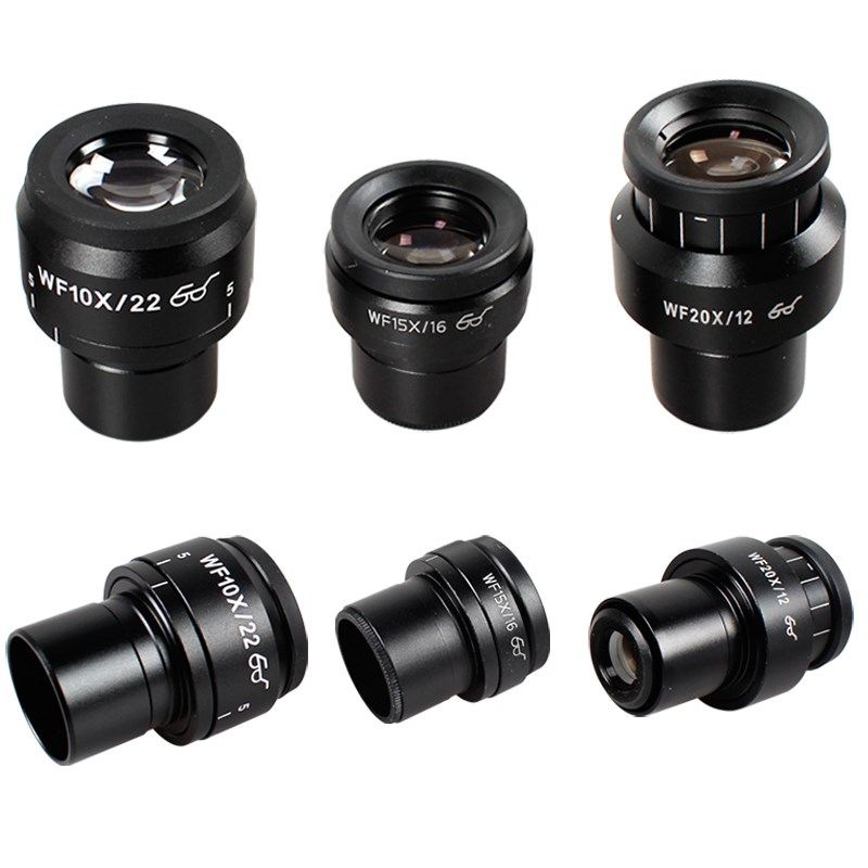 体视显微镜高眼点目镜WF10 WF15X WF20X带视差调节大视野镀膜镜片